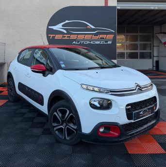 CITROEN C3 1.2 PURETECH 82CH SHINE - CarPlay - Faible KM - Distribution Faite 