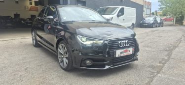 Audi A1 1.6l TDI 90ch S-line +, noire, *Clim*, *GPS*, *Idéale jeune conducteur*