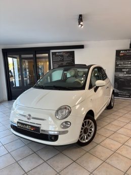 FIAT 500  C CABRIOLET 110 ch – DISTRIBUTION EFFECTUÉE CHEZ FIAT – GARANTIE 12 MOIS
